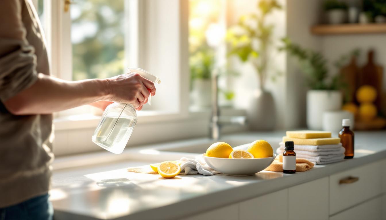 remplacez vos produits de nettoyage chimiques grâce à 7 astuces à base d’acide hypochloreux: alternatives efficaces, économiques et plus sûres pour la maison.