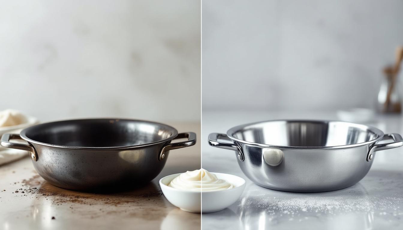 découvrez la poudre miracle qui redonne l’éclat du neuf à vos casseroles en aluminium noircies en seulement 3 minutes. dites adieu aux taches tenaces et retrouvez des ustensiles brillants facilement !