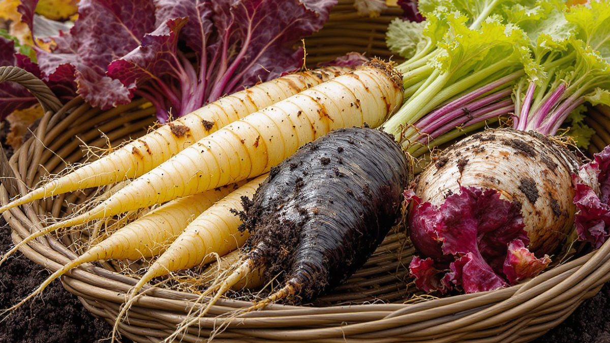"Panais, scorsonère et rutabaga : découvrez ces 3 légumes racines oubliés à semer en août pour des récoltes d'automne exceptionnelles. Guide complet + conseils de culture.