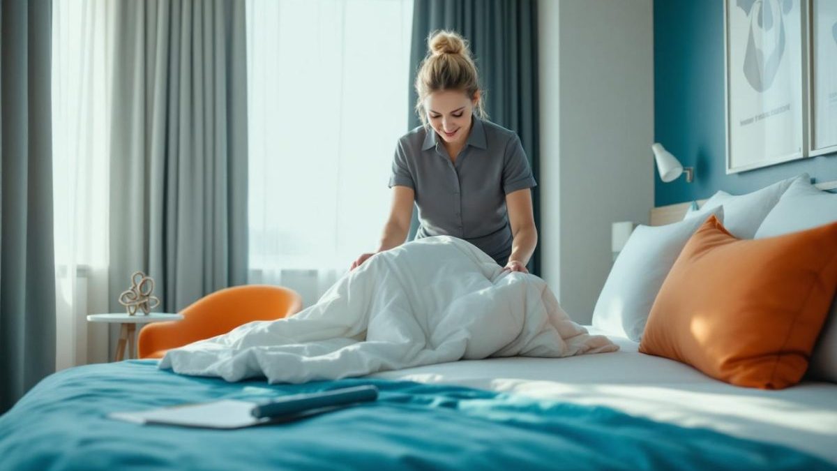 découvrez la technique efficace des femmes de chambre d'hôtel pour faire un lit parfaitement en seulement 30 secondes : astuces rapides et simples pour des draps impeccables.