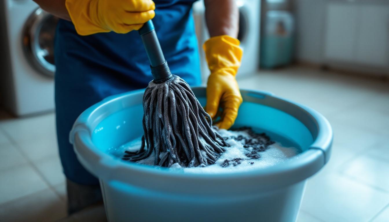 découvrez comment éliminer définitivement les mauvaises odeurs de votre serpillière grâce à une astuce simple au vinaigre blanc et bicarbonate de soude. dites adieu aux mauvaises odeurs après le ménage avec cette solution efficace !