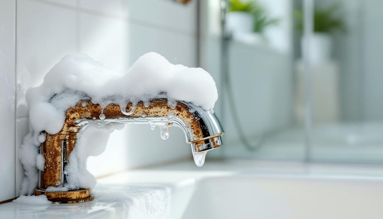 cette mousse puissante élimine calcaire et tartre en quelques minutes pour des surfaces éclatantes, sans frotter. idéale pour salle de bain et cuisine.