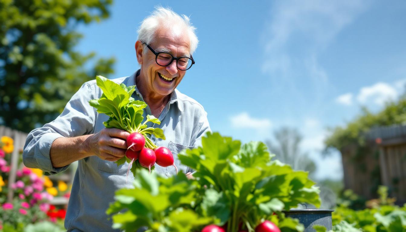 découvrez l’astuce surprenante de mon voisin de 80 ans : il arrose ses radis avec de l’eau de cuisson et obtient des légumes trois fois plus gros que la normale ! apprenez comment reproduire cette méthode naturelle et efficace dans votre potager.