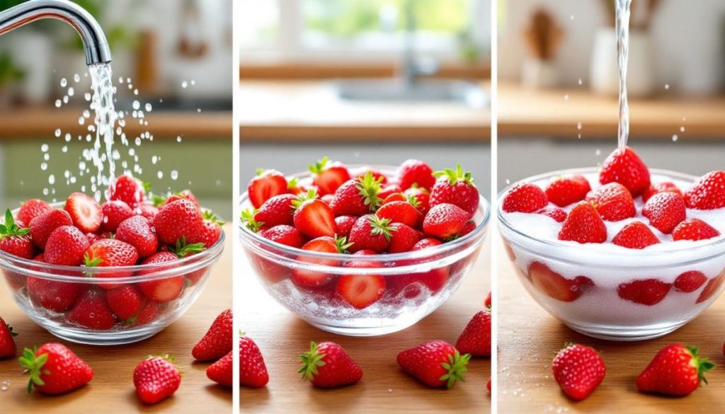 découvrez les conseils d’experts pour laver vos fraises efficacement : vinaigre, eau ou bicarbonate, quelle méthode choisir pour éliminer les pesticides et préserver le goût ?